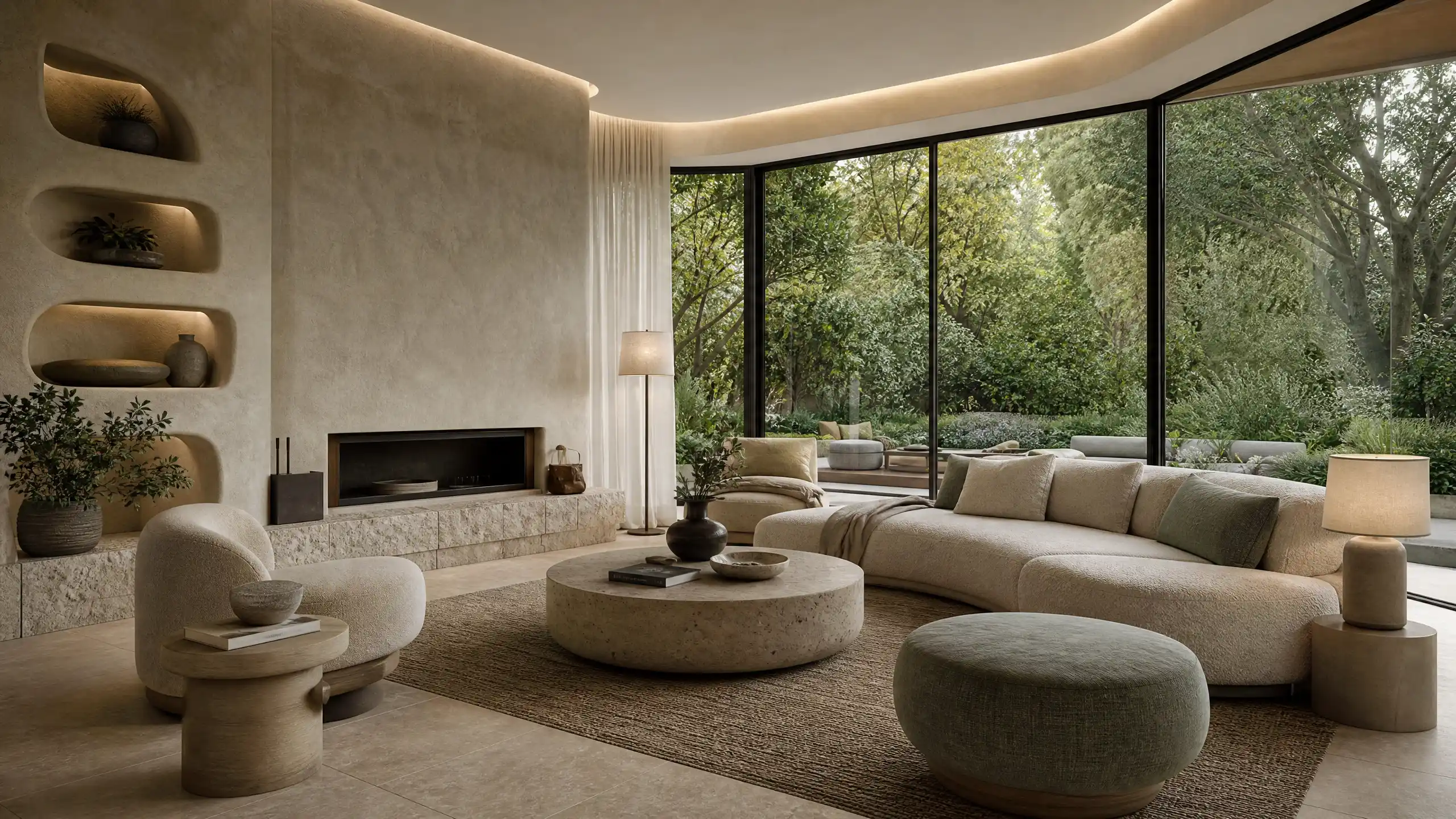 Minimalist Organic Luxury Villa Interior Design