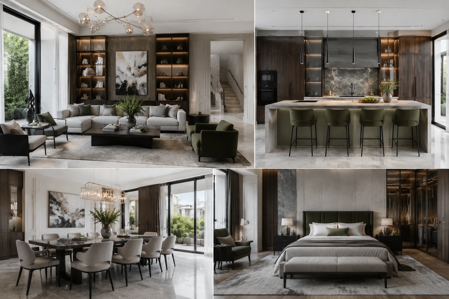 Whole Home Customization for Luxury Villas with Cohesive Interior Design
