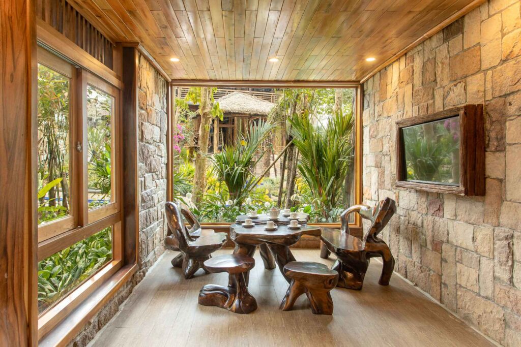 Wooden Picture Windows Nature-Inspired Resort Project in Vietnam