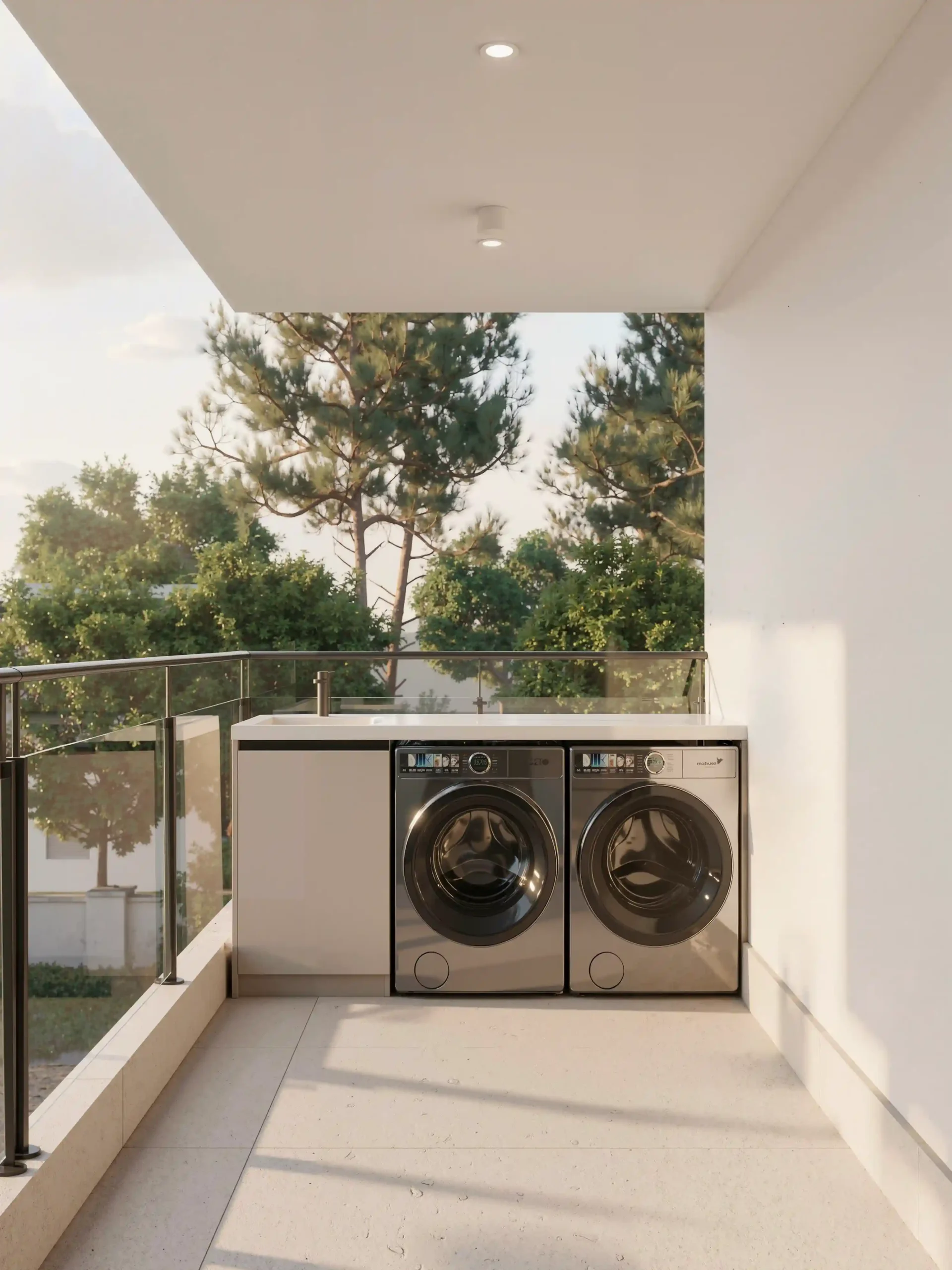 Balcony Laundry Area