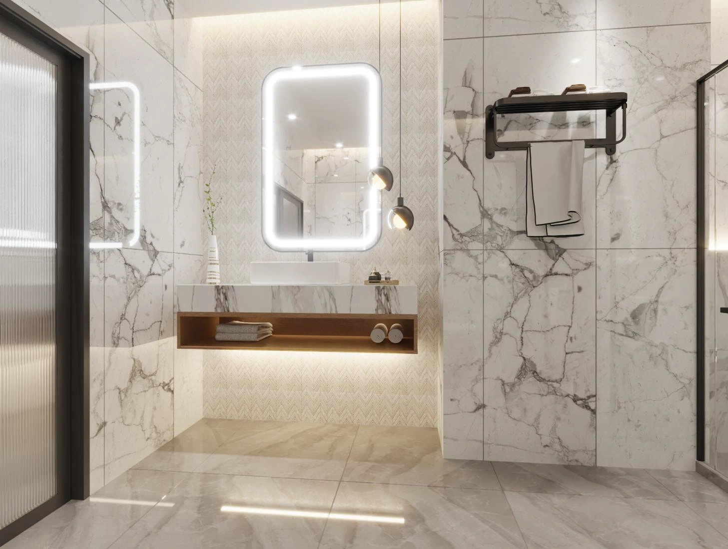 Floating Marble Vanity