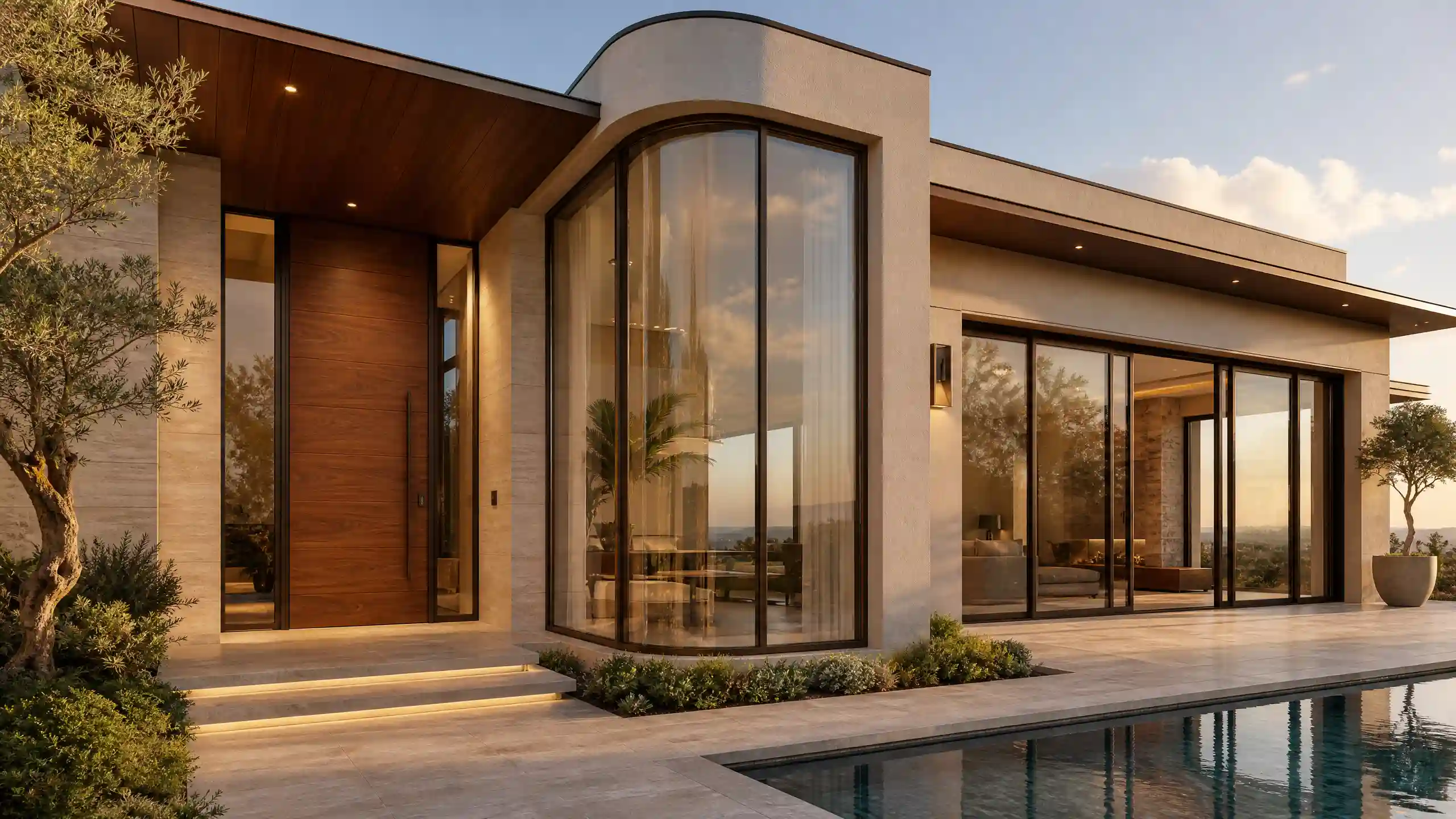 Modern Luxury Villa With Custom Window & Door System