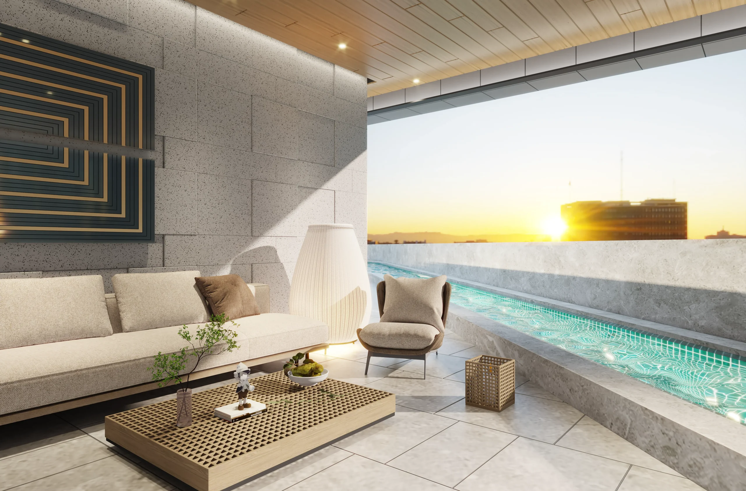 Outdoor Terrace Sofa Set