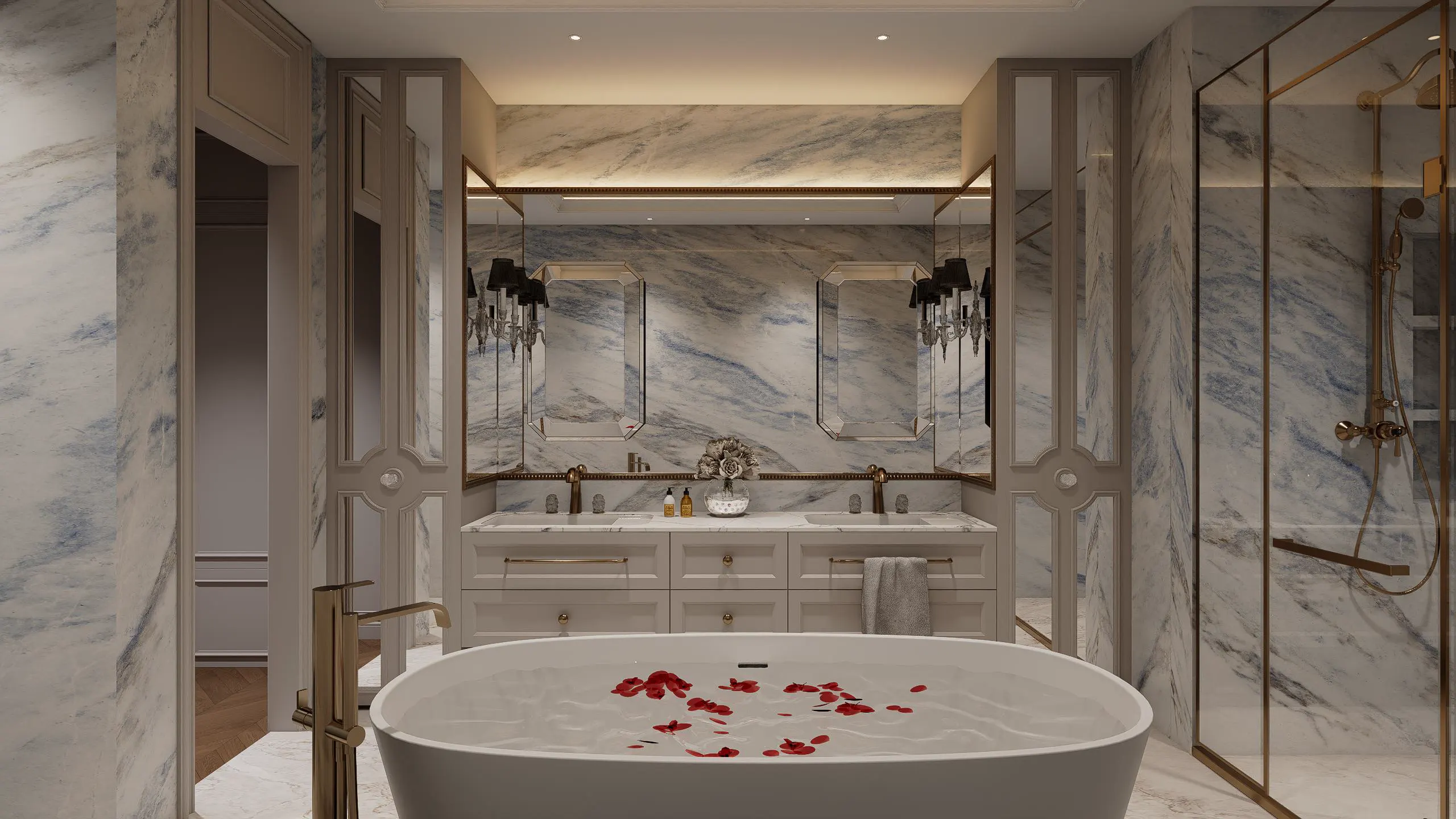 Suite Bath Soaking Tub Area