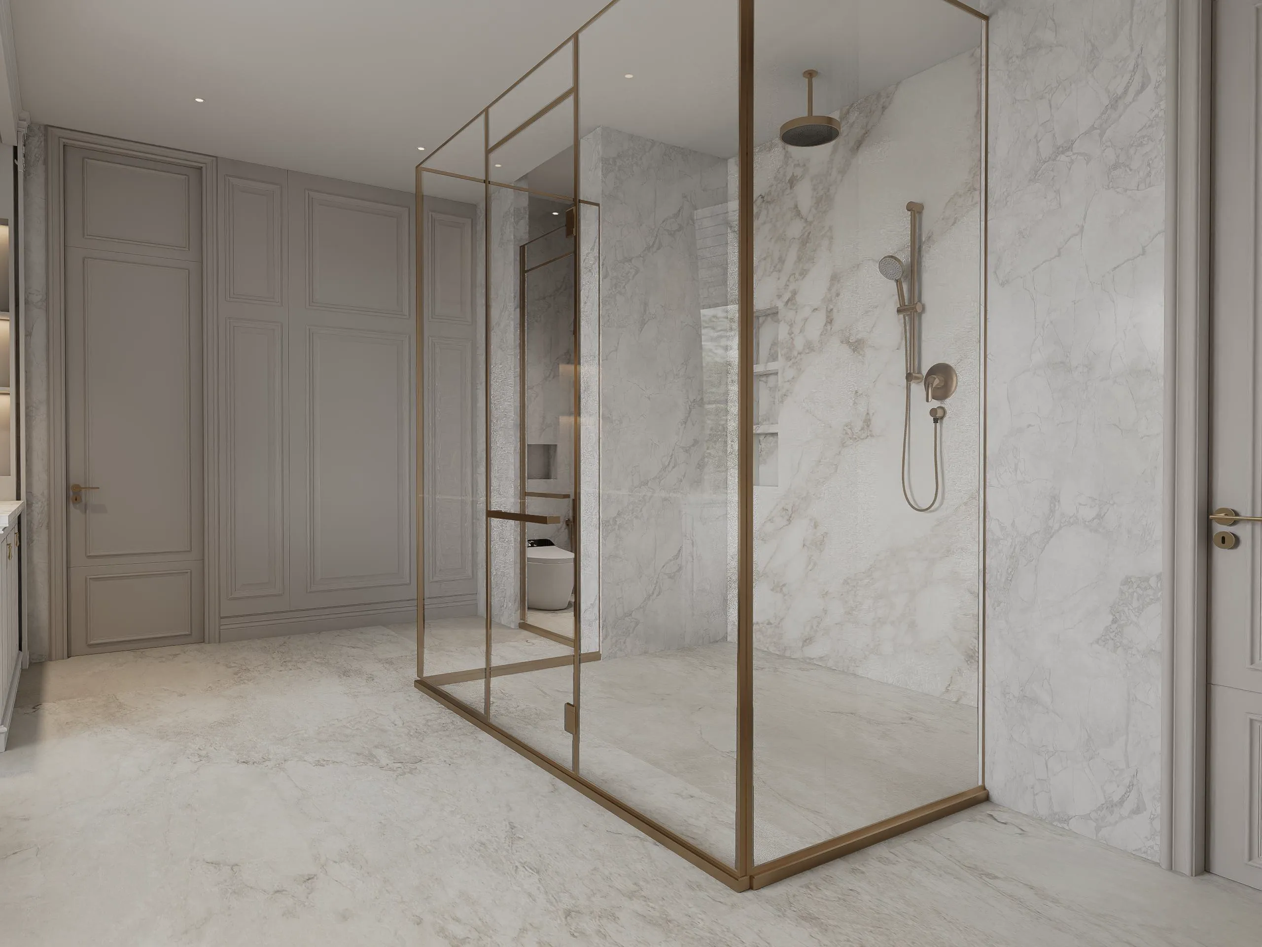 Suite Bath Wet Area & Water Closet