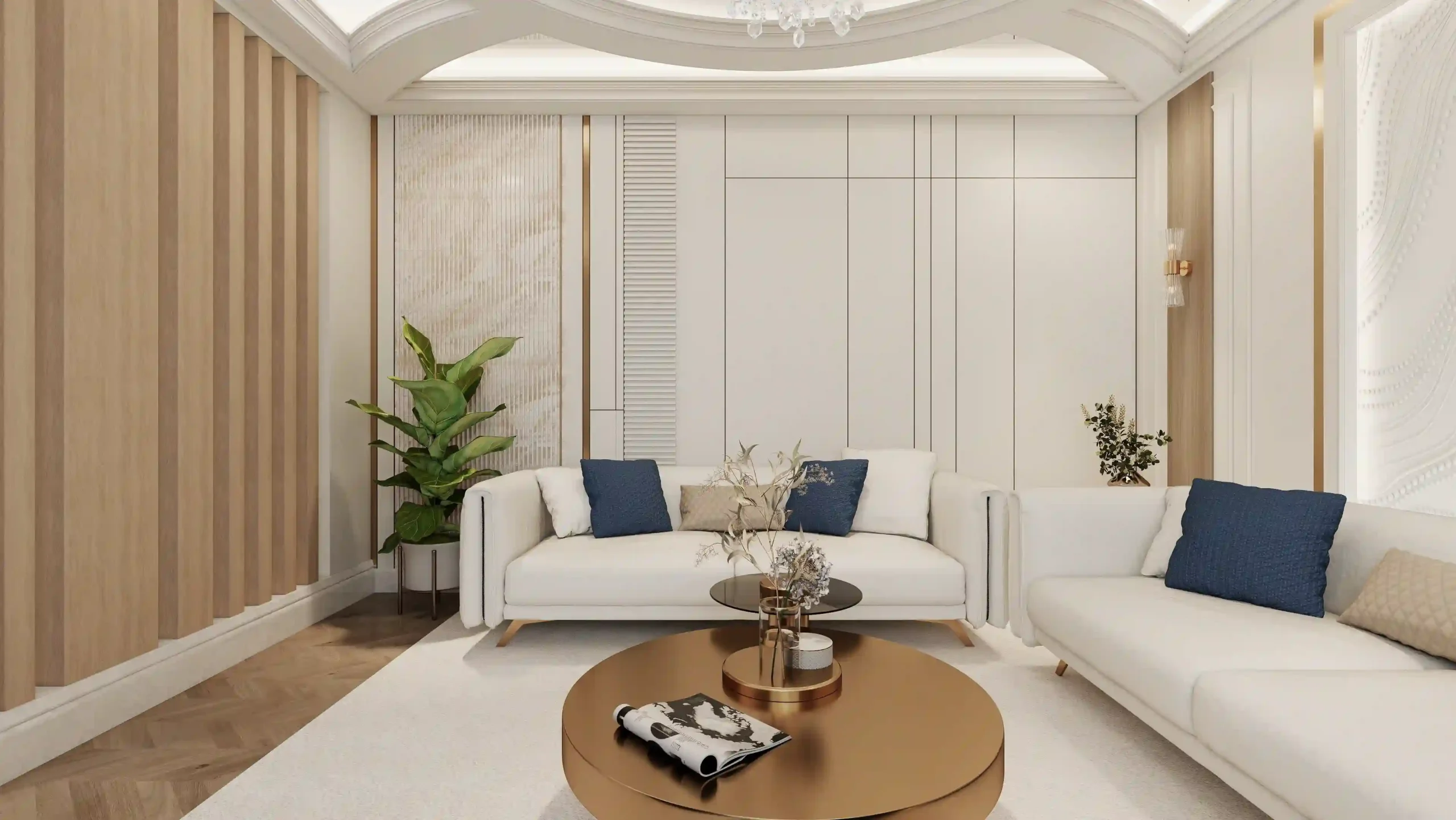 Marble Wainscoting Wall