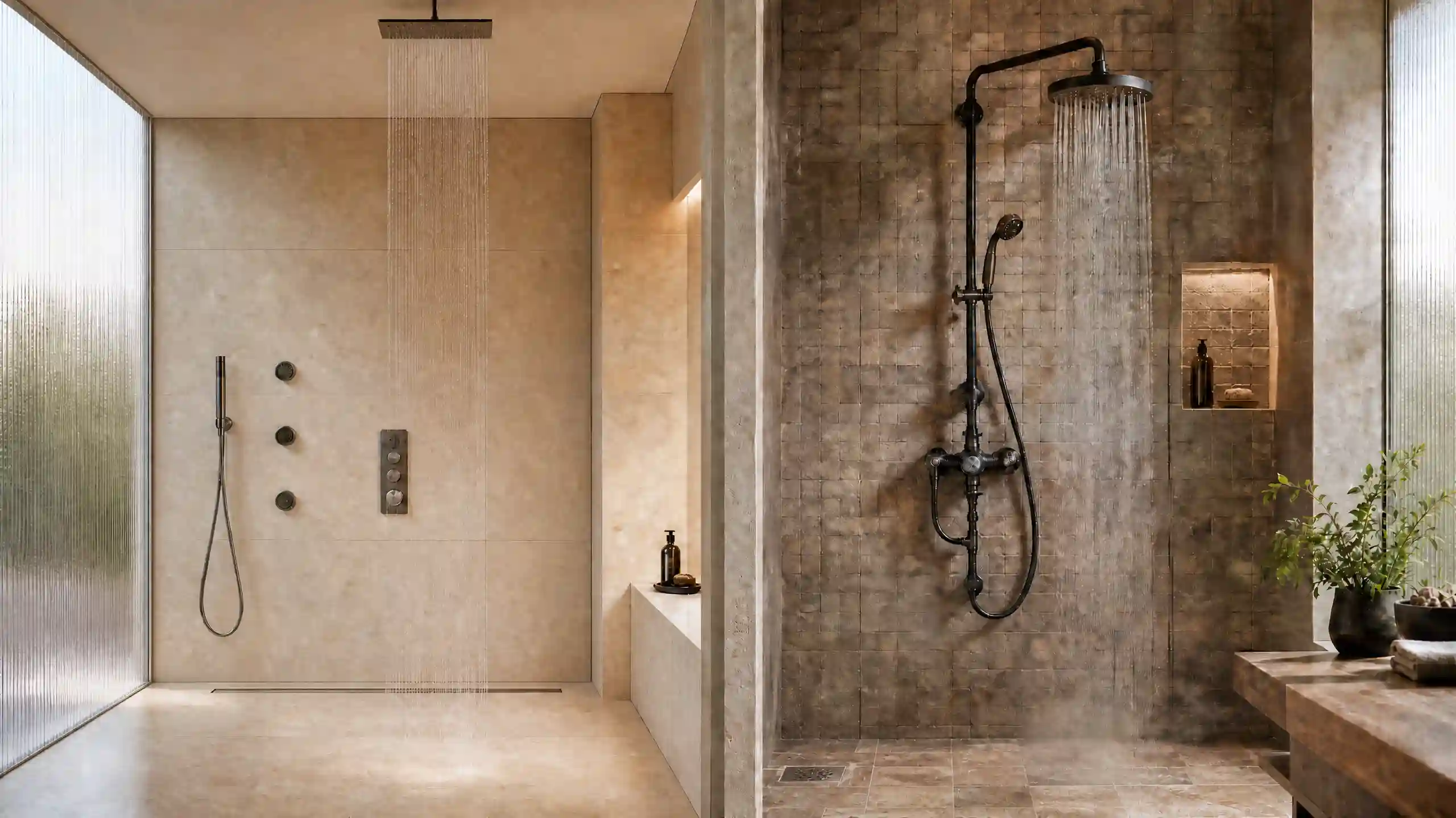 Luxury Shower Systems Featuring Concealed Setup Versus Exposed Shower Fixture