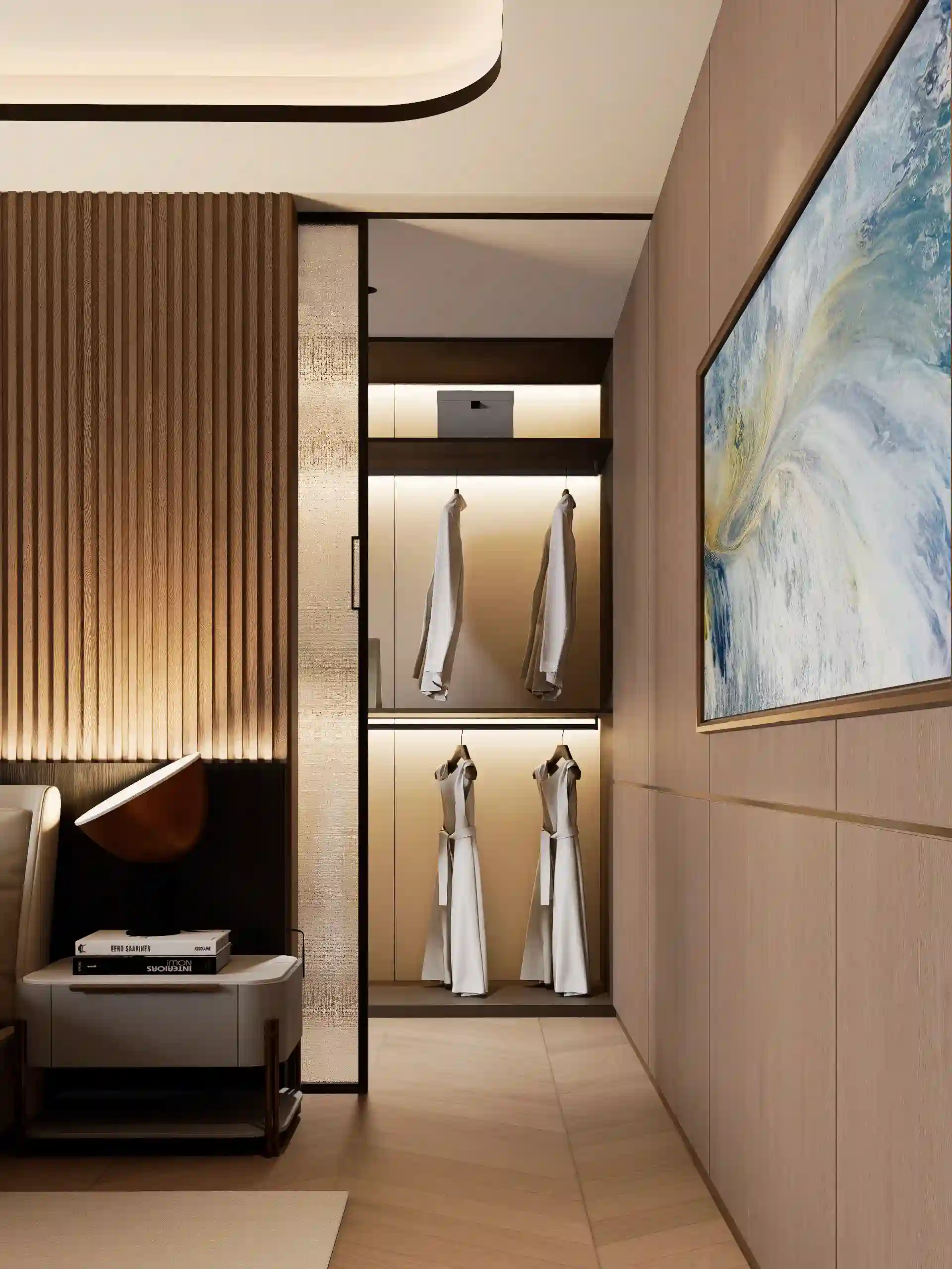 Glass Wardrobe Partition