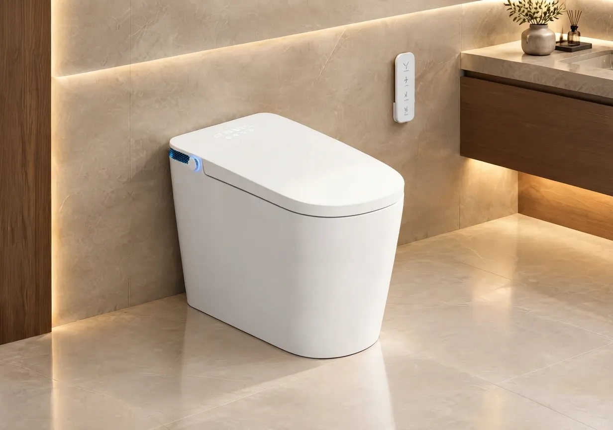 Modern Smart Toilet With Bidet Cleaning & Touch Control