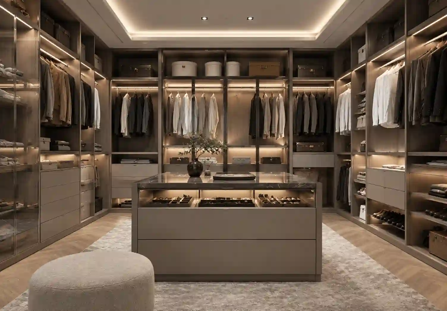 Modern Walk-in Closets For Luxury House