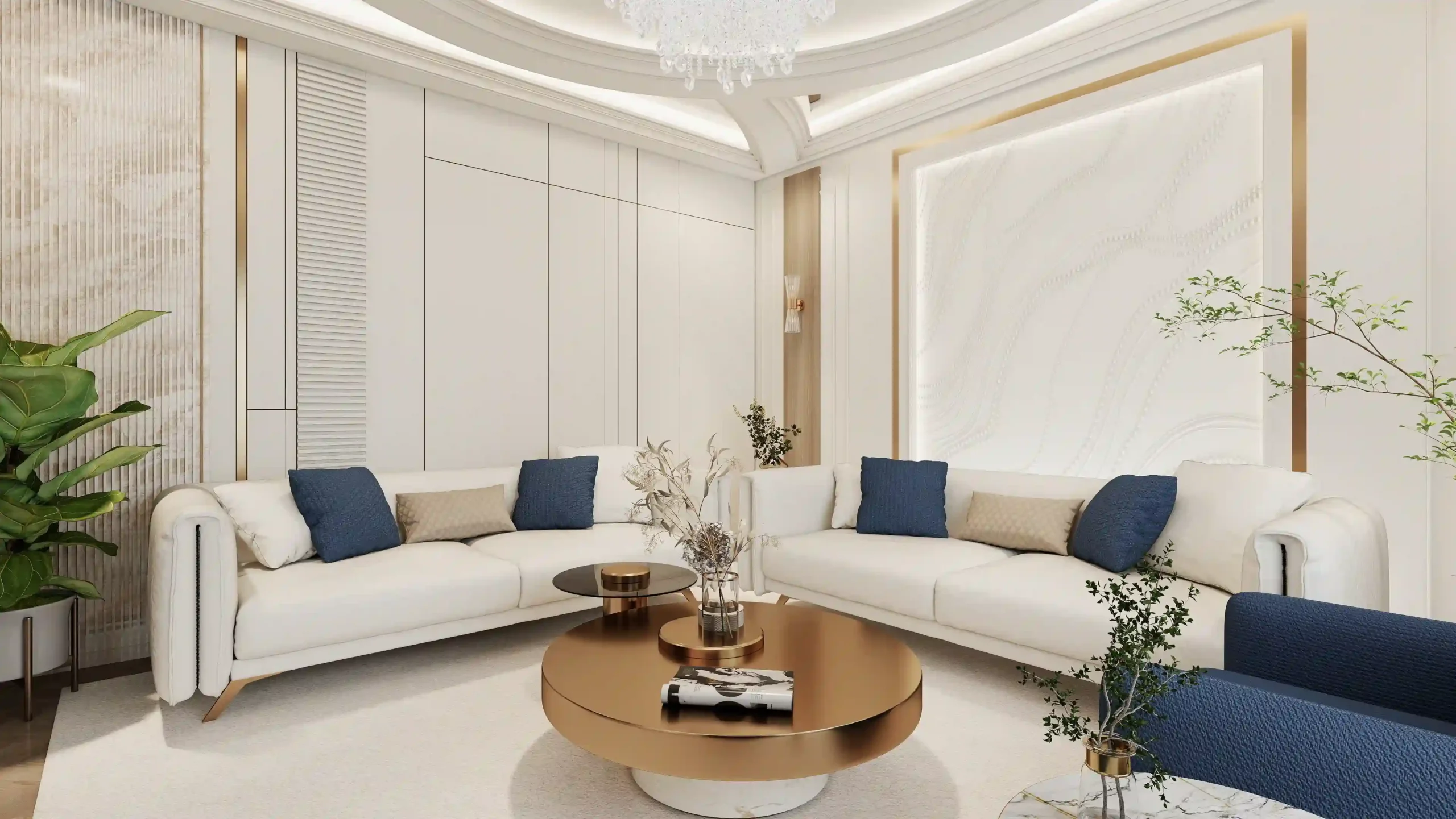 Cream Sofa Set